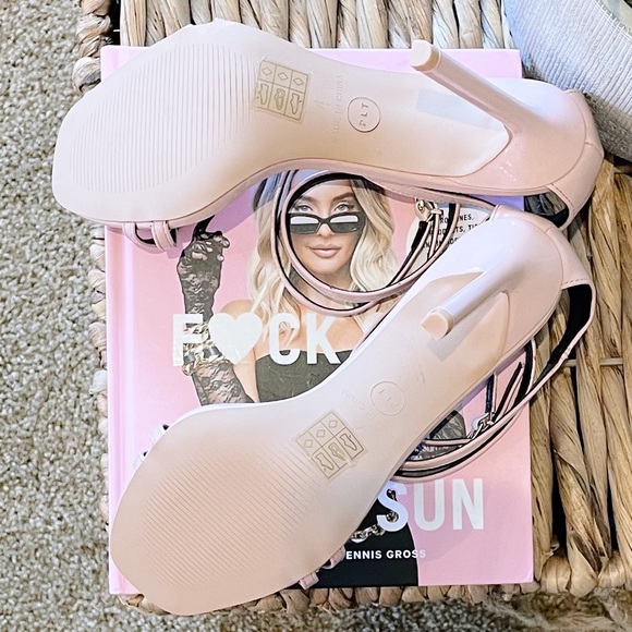 Pretty Little Thing Pale Pink Strappy Heels - Picture 3 of 3